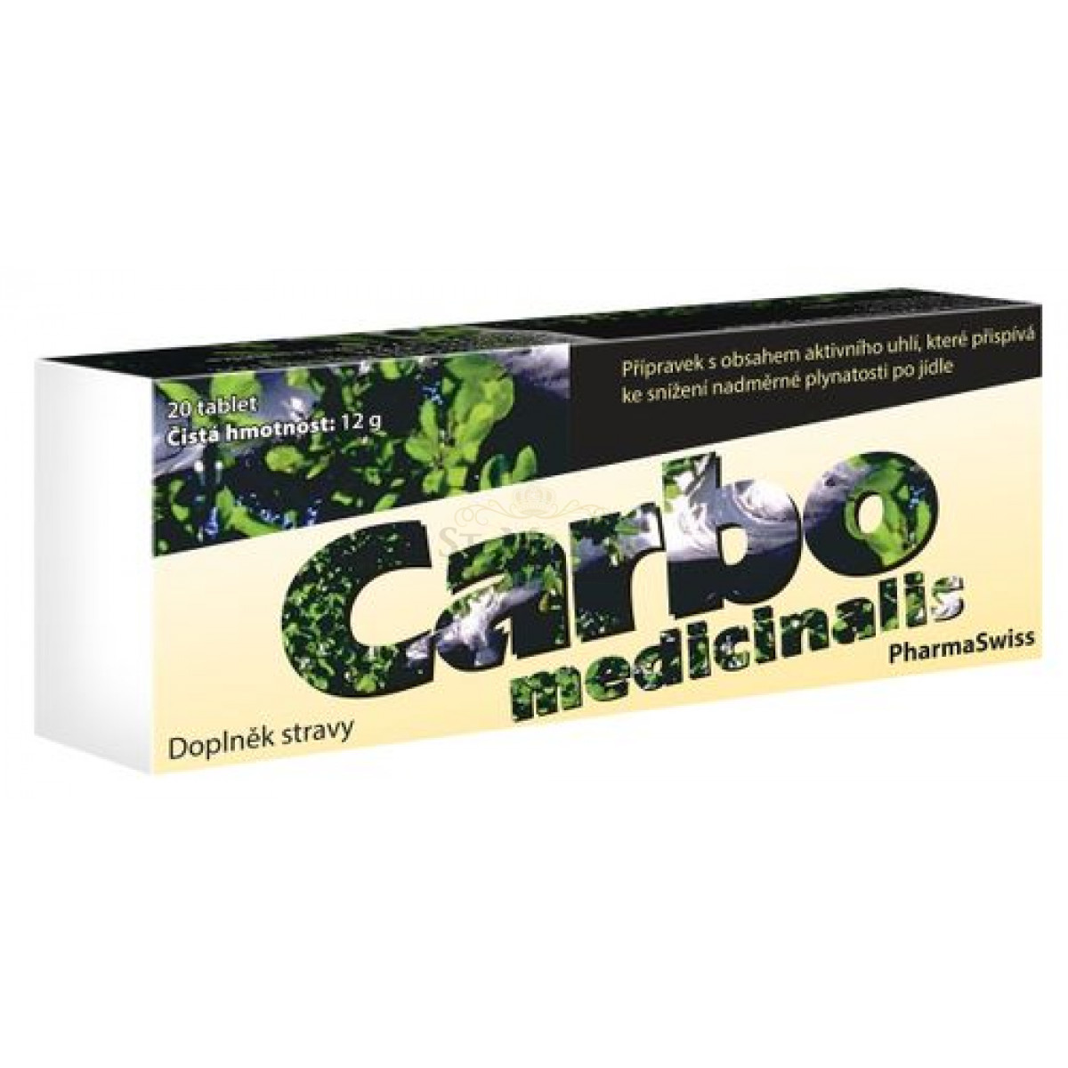 Carbo medicinalis PharmaSwiss - 20 tablet