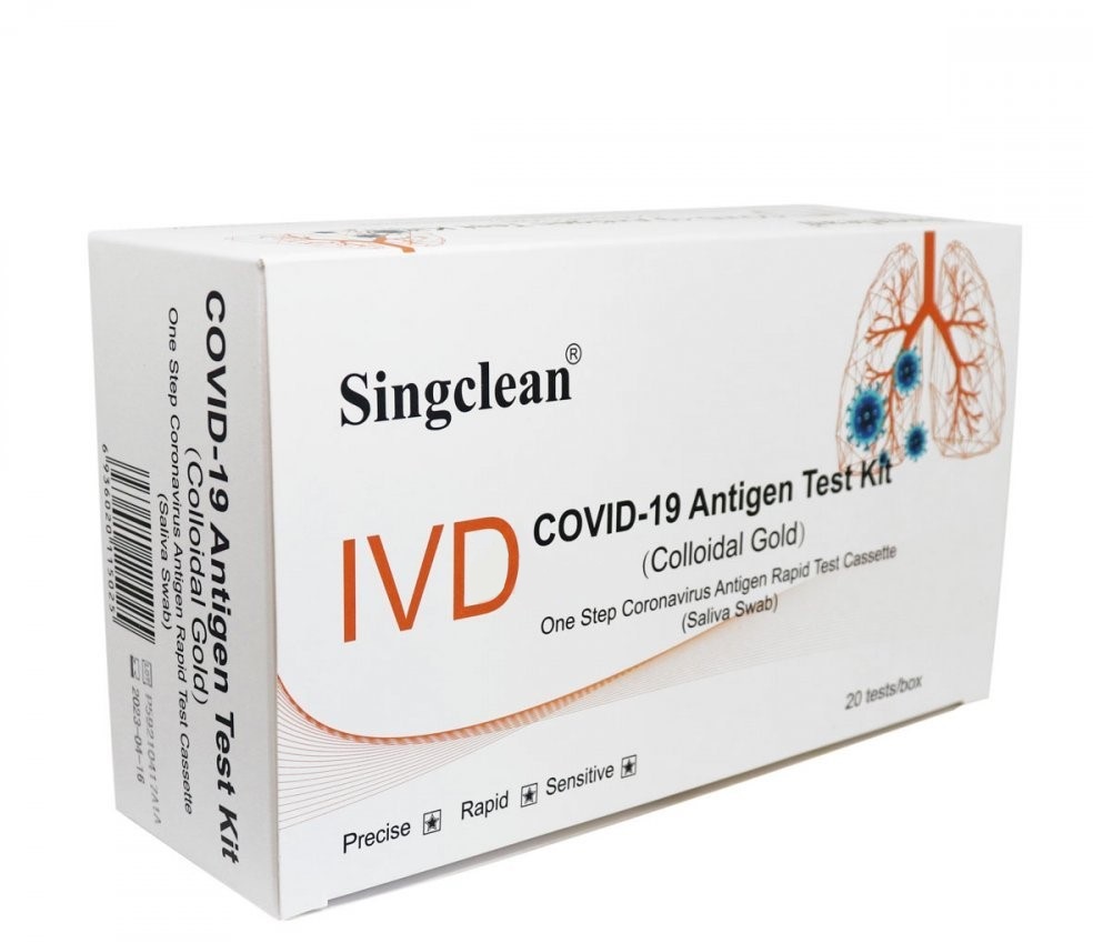Antigenní test SINGCLEAN COVID-19 s koloidním zlatem - 20ks